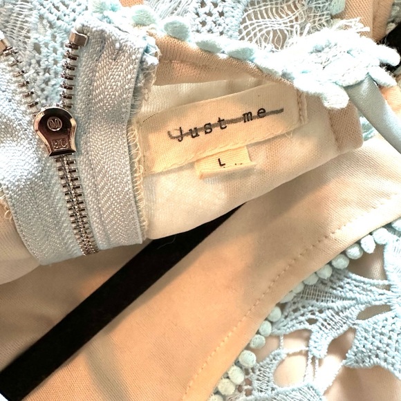 Just Me Lace Fit and Flare Dress - Picture 4 of 5